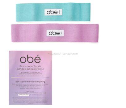 obé 2 Resistance Hip Bands + 2 Month obé Membership 