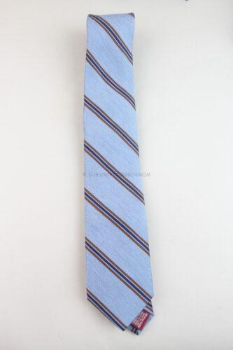 Blue & Brown Striped Original Penguin Necktie