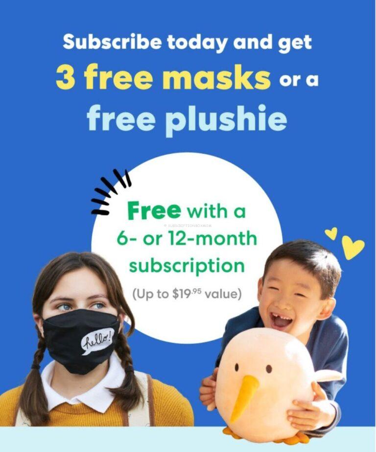 Kiwi Crate May 2021 Coupon Free Masks or Plush » Subscription Box Mom