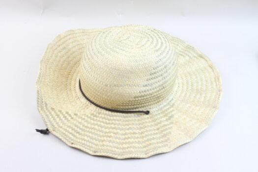 Palm Leaf Wide Brim Wavy Hat 