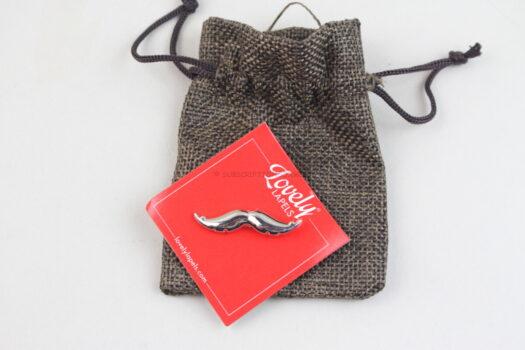 Bronze Mustache Lovely Lapels Lapel Pin