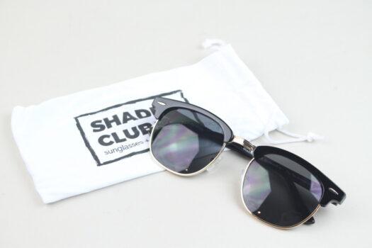 Black Half-Frame Shades Club Sunglasses