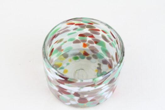 Handblown Glass Bowl – Rose Garden