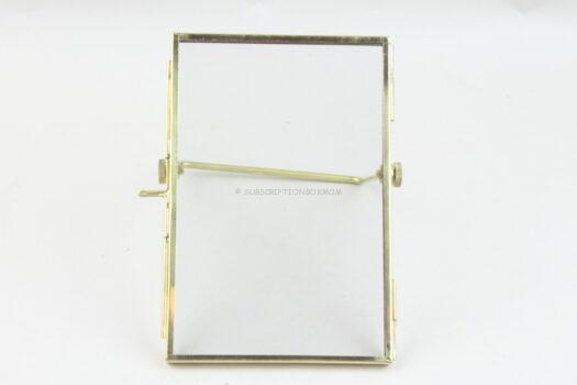 Double Glass Brass Frame