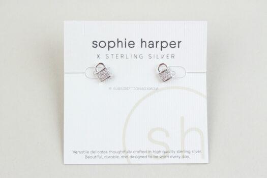 Sophie x Sterling Pave Lock Studs