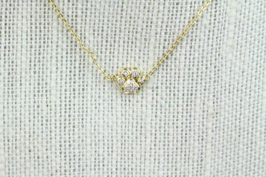 Sophie Harper Pave Paw Necklace