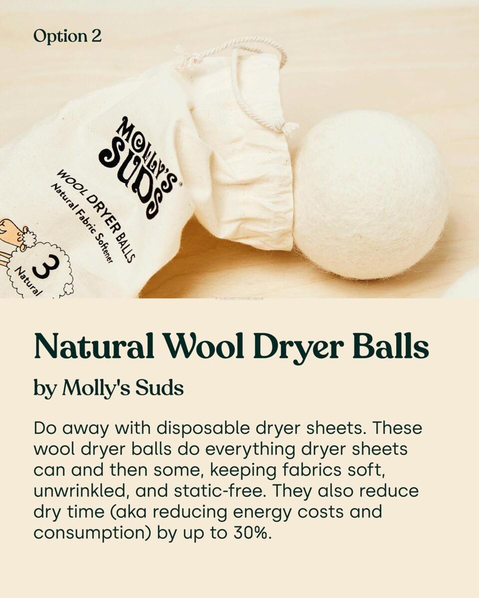 Molly's Suds Natural Wool Dryer Balls