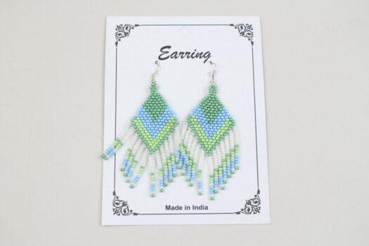 Seed Bead Earrings - Adella from India 