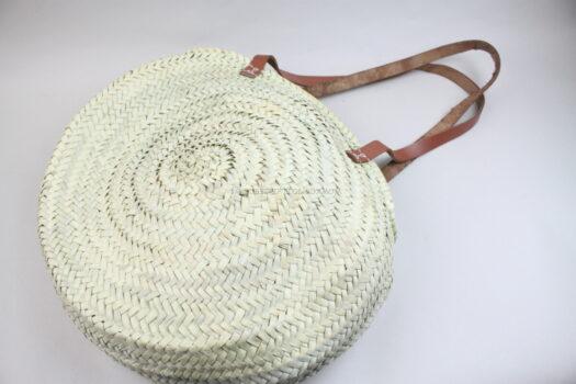 Round Straw Moroccan Bag 