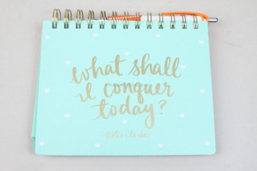 Dayne Lee "What Shall I Conquer Today" Planner