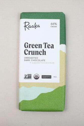 Raaka Green Tea Crunch Unroasted Dark Chocolate