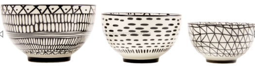  & White Bowl Set ($39 Value)