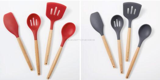Sur La Table 4-Piece Silicone Utensil Set in Red or Grey ($40 Value)