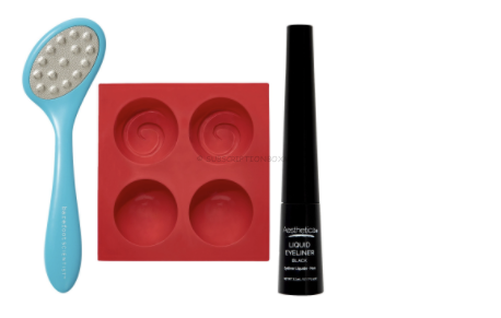 Barefoot Scientist Pedicure File, BENNKAI Hot Chocolate Bomb Maker & Aesthetica Liquid Eyeliner Bundle ($44 Value)