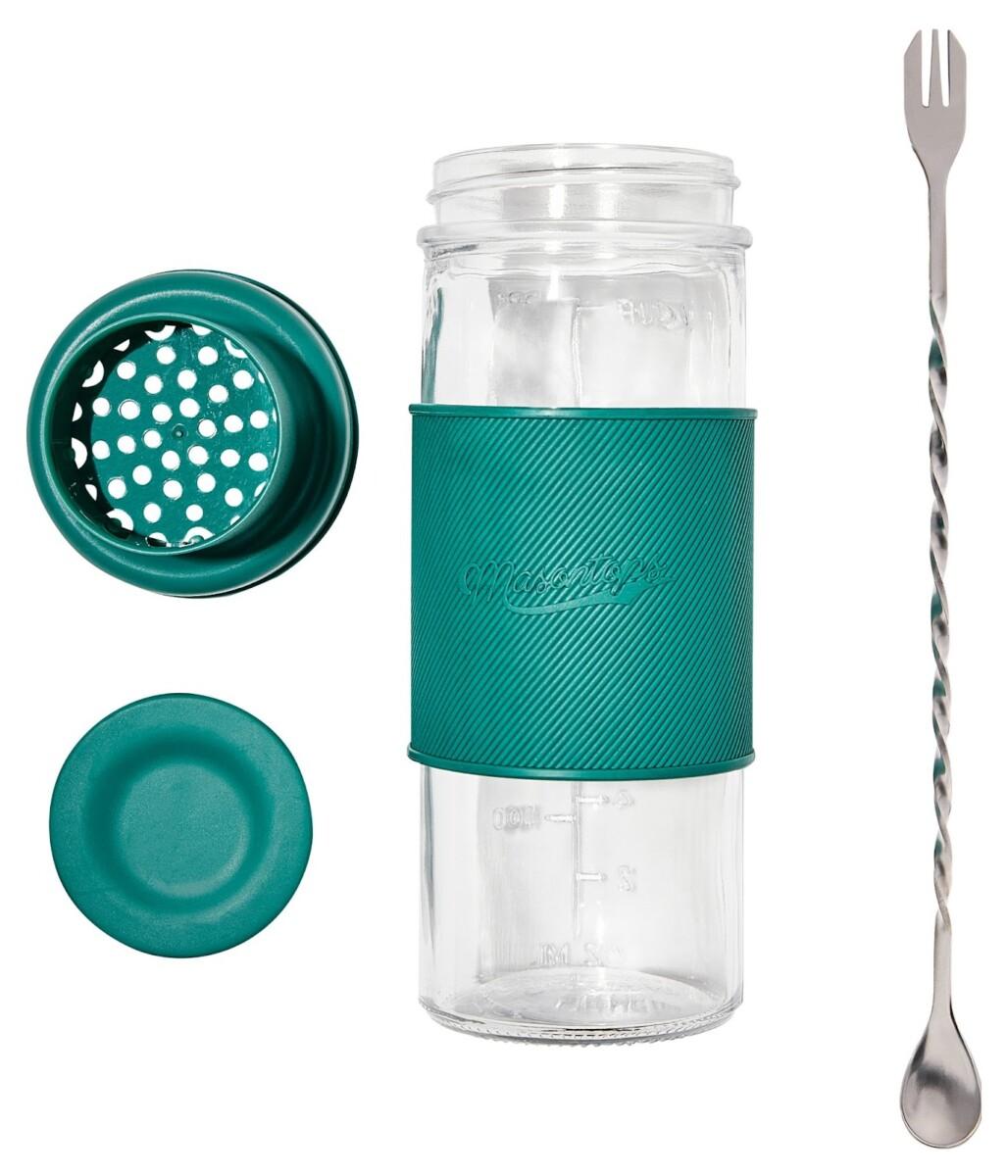 Masontops Mason Jar Cocktail Shaker Kit 