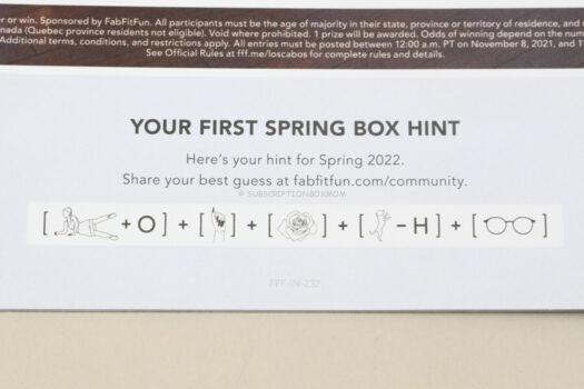 FabFitFun Spring 2022 Spoilers 