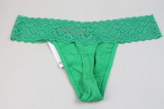 Green Lace Thong