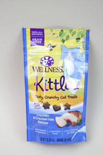 Wellness Kittles Grain-Free Chicken and Cranberries Recipe Crunchy Cat Treats