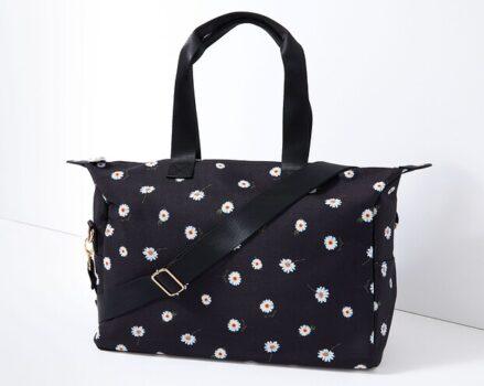 Alice + Olivia Daisy Print Duffel Bag + Bucket Hat