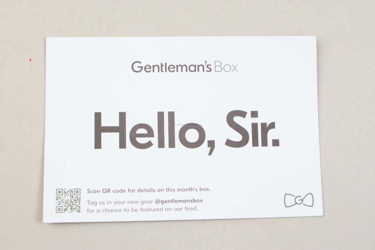 Gentleman's Box January 2022 Review