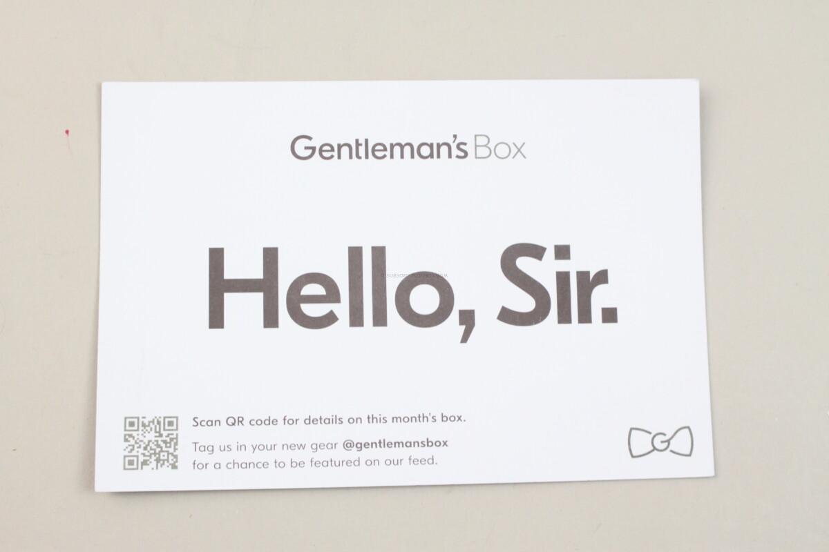 Gentleman's Box January 2022 Review 