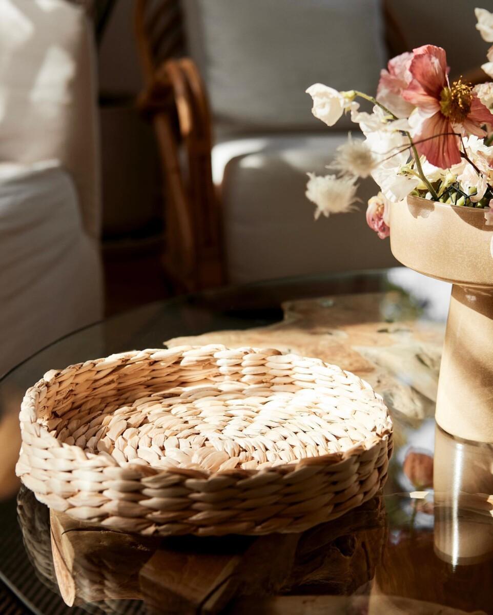 Qalara Global Natural Handwoven Tray