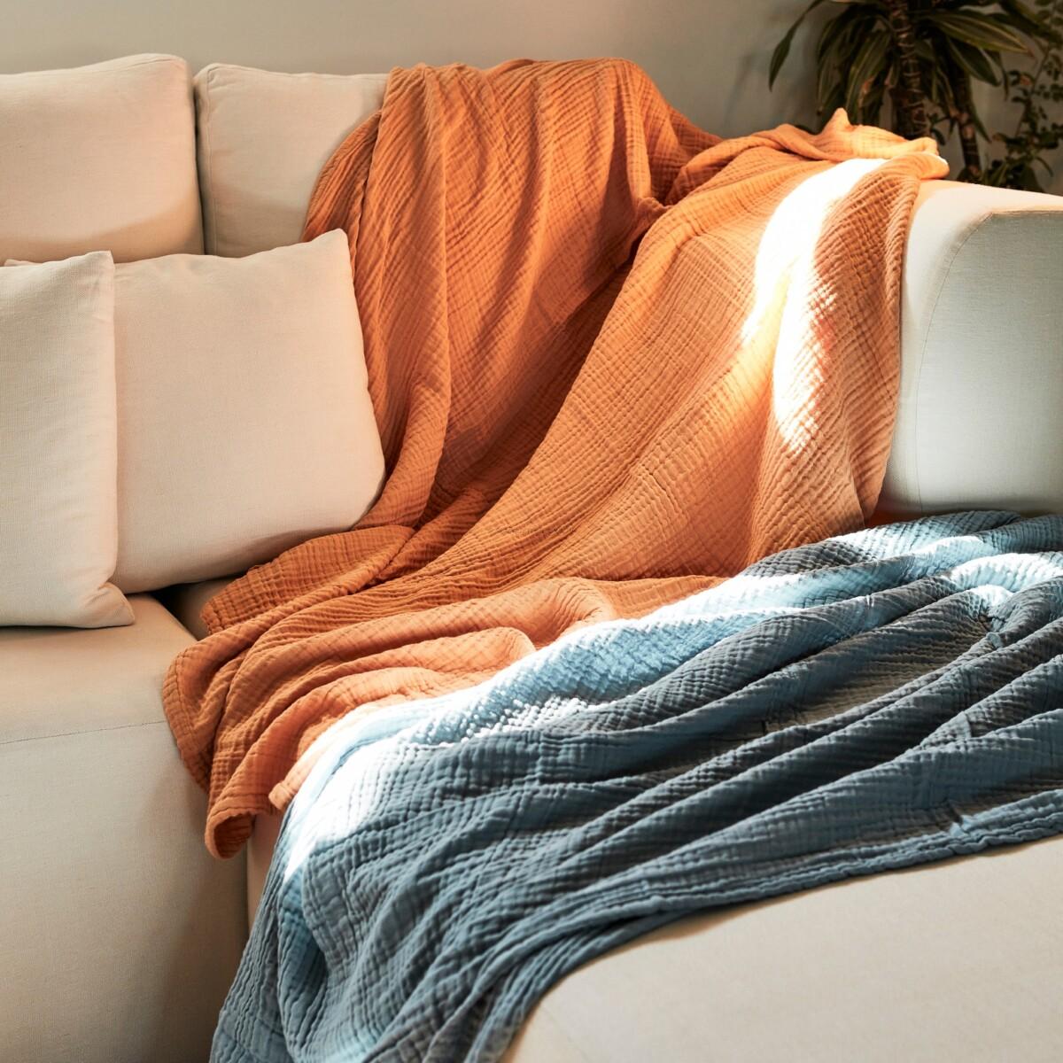 Sembla Crinkle Cotton Bed Blanket $54.95
