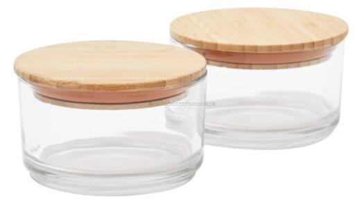 Material Kitchen Stacking Canisters - Set of (2) with Lids - $35 Value