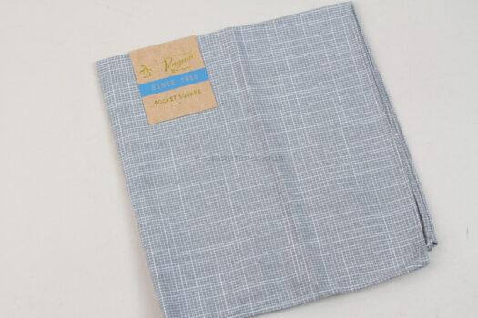 Penguin Brand Gray Pocket Square