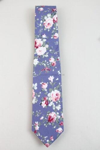 Penguin Brand Blue, White, Pink Tie