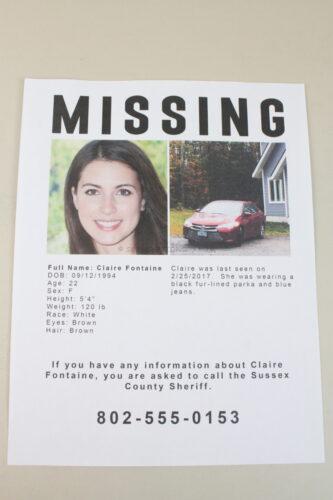 Missing Person Poster
