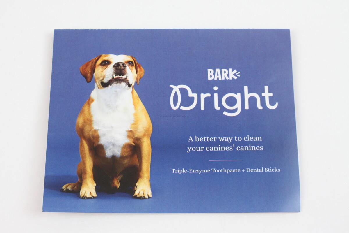 Bark Bright Dog Dental Subscription Box August 2022 Review