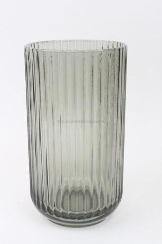 Lyngby Glass Vase in Smoke