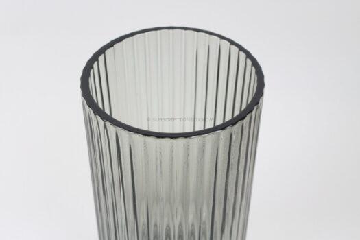 Lyngby Glass Vase in Smoke