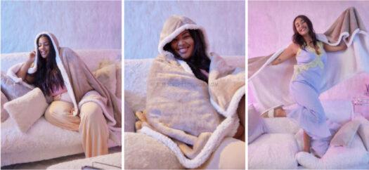 Socialite Hooded Sherpa Throw - $60 Value (Limited Supply )