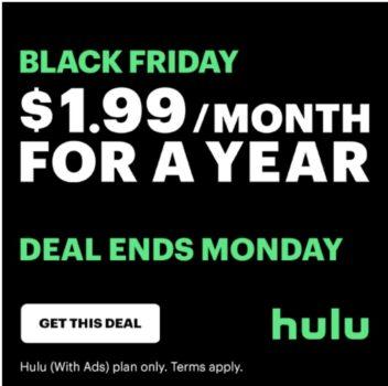 Hulu Black Friday 2022 Coupon