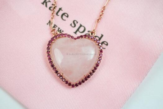 Kate Spade Heart of Hearts Pendant in Ruby & Gold Member 