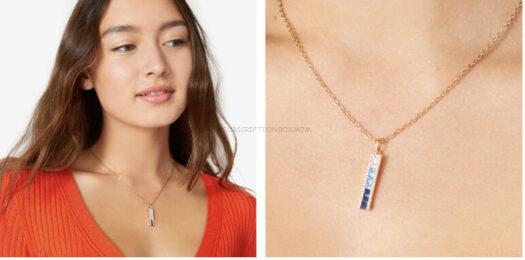 Vince Camuto Blue Ombre CZ Necklace - $68 Value