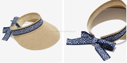 Sea & Grass Straw Visor with Ribbon - $35 Value