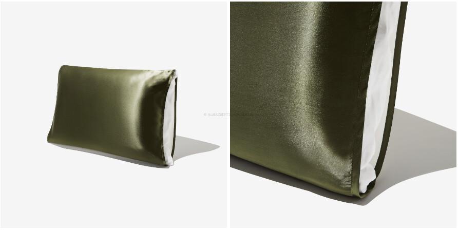 Silked Satin Travel Pillow Sleeve (Four Leaf Clover) - $29.50 Value