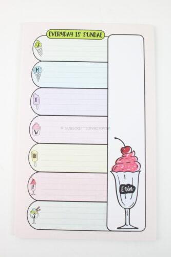 Everyday is Sundae Notepad