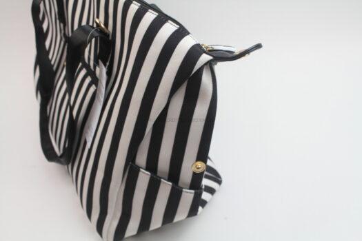 Alice + Olivia Duffle Bag In Positano Stripe