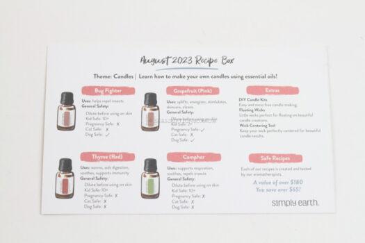 Simply Earth August 2023 Essential Oil Subscription Review