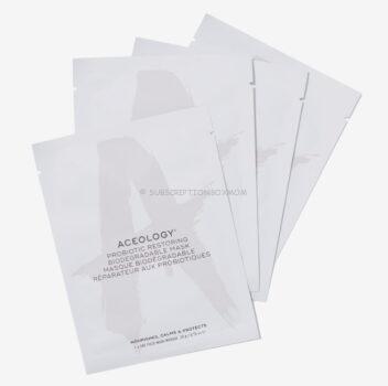 Aceology Probiotic Restoring Biodegradable Mask - 4 Pack - $59 Value
