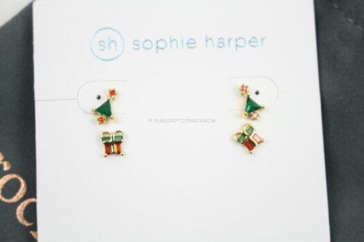 Sophie Harper Christmas Tree and Present Stud Set 