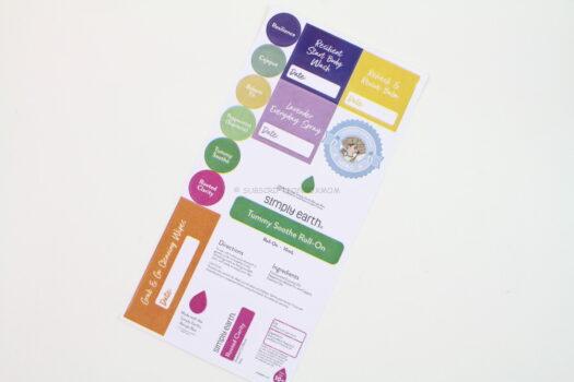 Simply Earth September 2025 Sticker Sheet